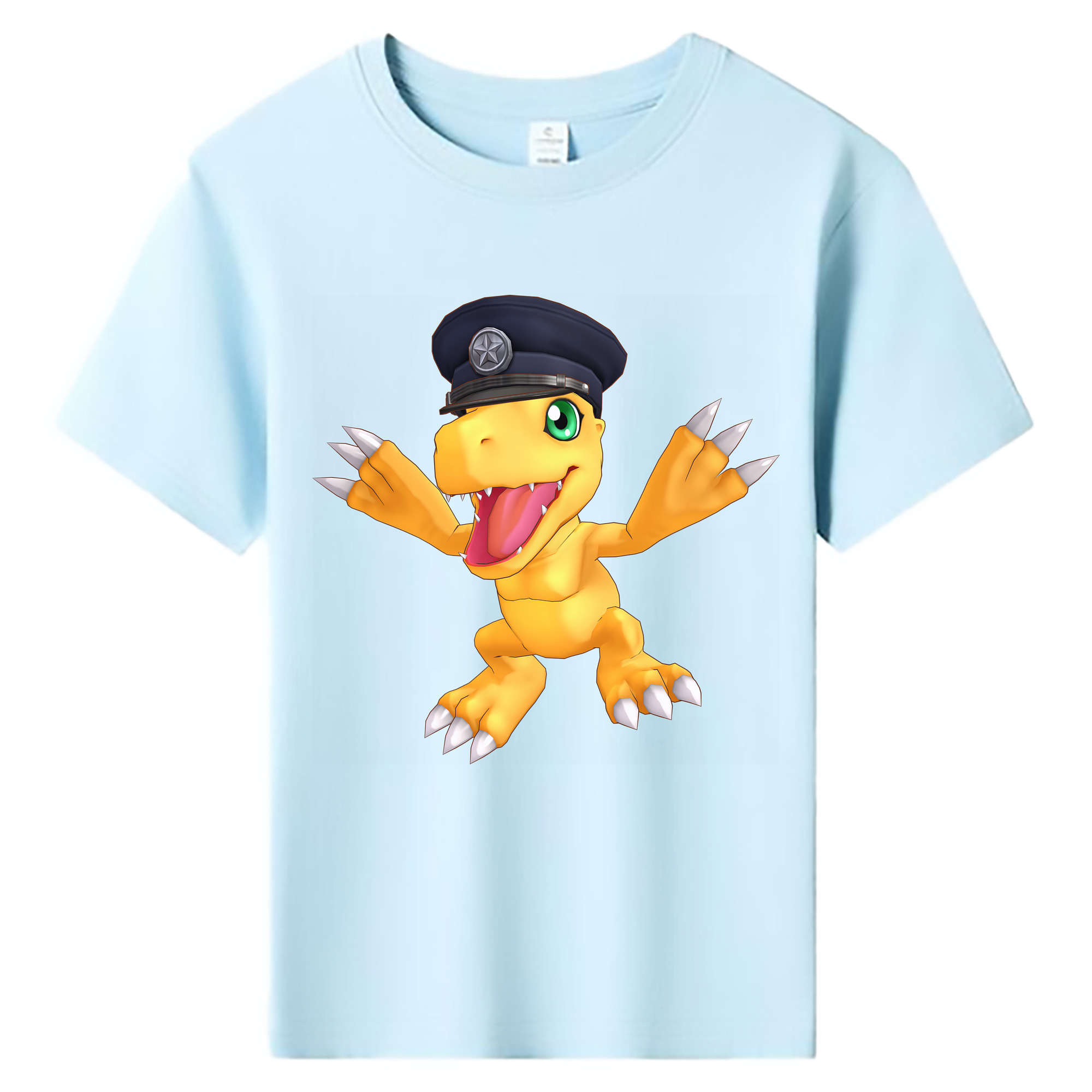 （画像用） Digimon デジタルモンスター/デジモン 綿100％キッズTシャツ（フロントプリント）